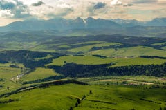 Tectonic foreland of Tatra mountains range. royalty free stock image Tectonic foreland of Tatra mountains range. royalty free stock image