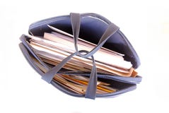 teczka folująca papierkowa robota Zdjęcia Stock teczka folująca papierkowa robota Zdjęcia Stock