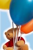 Teddy Bear And His Balloons Stock Images