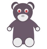 Teddy Bear Colored Vector Icon qui peut être facilement modifié ou édité illustration stock Teddy Bear Colored Vector Icon qui peut être facilement modifié ou édité illustration stock
