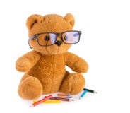 Teddy Bear fondo blanco aislado concepto del dibujo del ni?o foto de archivo libre de regalías Teddy Bear fondo blanco aislado concepto del dibujo del ni?o foto de archivo libre de regalías