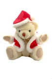 Teddy Bear In Santa Claus Dress Royalty Free Stock Photo
