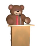 Teddy Bear Speaker Royalty Free Stock Image