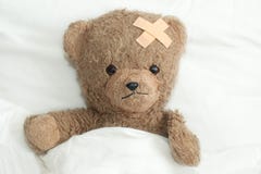 Teddy Is Sick Royalty Free Stock Images