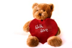 Teddybear - cuore fotografia stock libera da diritti Teddybear - cuore fotografia stock libera da diritti
