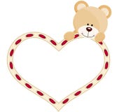 Teddybeer met hart royalty-vrije illustratie Teddybeer met hart royalty-vrije illustratie