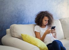 Teen Girl With Mobile Phone Stock Images Teen Girl With Mobile Phone Stock Images