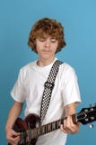 Teen Guitar Player Royalty Free Stock Photography