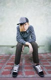 Teenage Boy On A Bench Stock Images