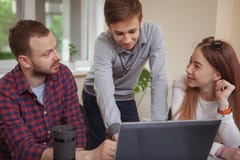 Teenage classmates studying together stock images Teenage classmates studying together stock images