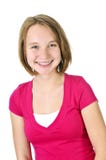 Teenage Girl Smiling With Braces Stock Photo Teenage Girl Smiling With Braces Stock Photo
