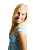 Teenage Girl Sticking Out Tongue Royalty Free Stock Photography