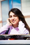 Teenage Girl Talking On The Cellphone Stock Photography