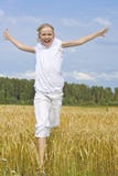 Teenager Girl Run Happiness Stock Images Teenager Girl Run Happiness Stock Images