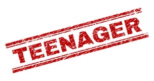 Scratched Textured TEENAGER Stamp Seal vector illustration Scratched Textured TEENAGER Stamp Seal vector illustration