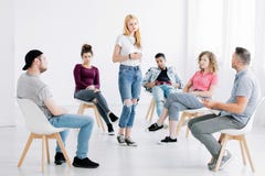 Teenager standing in the middle stock photos Teenager standing in the middle stock photos