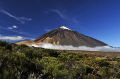 Teide Volcano From Far Royalty Free Stock Image Teide Volcano From Far Royalty Free Stock Image