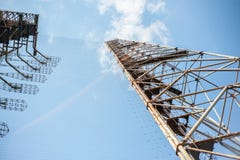 Teil Bau der Telekommunikationsradiomitte Duga in Pripyat, Tschornobyl stockfoto Teil Bau der Telekommunikationsradiomitte Duga in Pripyat, Tschornobyl stockfoto