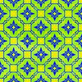 Tejas portuguesas del azulejo Modelo inconsútil de la acuarela ilustración del vector Tejas portuguesas del azulejo Modelo inconsútil de la acuarela ilustración del vector