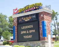 Teken bij het American Bandstand-Theater, Branson Missouri stock afbeeldingen Teken bij het American Bandstand-Theater, Branson Missouri stock afbeeldingen