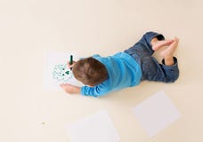 Tekening van een vader en een zoon stock afbeeldingen Tekening van een vader en een zoon stock afbeeldingen