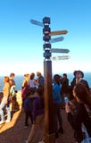Tekens die aan wereldsteden richten stock foto Tekens die aan wereldsteden richten stock foto