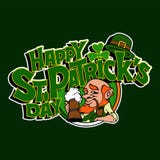 Tekst z shamrock i leprechaun dla stPatrick dnia ilustracja wektor Tekst z shamrock i leprechaun dla stPatrick dnia ilustracja wektor