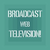Teksta znak pokazuje Wyemitowaną sieci telewizję Konceptualnej fotografii medialna prezentacja rozpraszał nad Internetowym Geomet royalty ilustracja Teksta znak pokazuje Wyemitowaną sieci telewizję Konceptualnej fotografii medialna prezentacja rozpraszał nad Internetowym Geomet royalty ilustracja