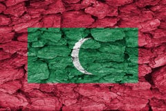 Tekstura flaga Maldives zdjęcia stock Tekstura flaga Maldives zdjęcia stock