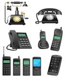 Telefonentwicklung lizenzfreie abbildung Telefonentwicklung lizenzfreie abbildung