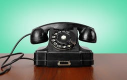 Telefoni d'annata - annerisca un retro telefono Fotografia Stock Telefoni d'annata - annerisca un retro telefono Fotografia Stock