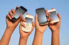 Telefoons royalty-vrije stock foto Telefoons royalty-vrije stock foto