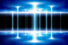 Teleportation aan een andere wereld of afmeting stock afbeelding Teleportation aan een andere wereld of afmeting stock afbeelding