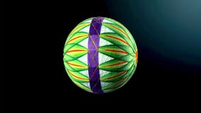 Temari bollar, en hemslöjdboll i traditionell japansk stil på mörk backgroung royaltyfri bild Temari bollar, en hemslöjdboll i traditionell japansk stil på mörk backgroung royaltyfri bild