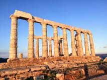 tempel f?r uddposeidonsounion fotografering för bildbyråer tempel f?r uddposeidonsounion fotografering för bildbyråer