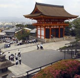 Tempel kiyomizu-Dera - Japan stock afbeelding Tempel kiyomizu-Dera - Japan stock afbeelding