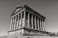Tempel von Garni in Armenien schoss in Schwarzweiss stockbild Tempel von Garni in Armenien schoss in Schwarzweiss stockbild