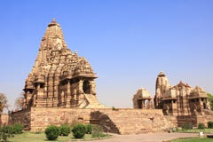 Tempio di Kandariya Mahadeva, Khajuraho, Madya Pradesh, India immagini stock libere da diritti Tempio di Kandariya Mahadeva, Khajuraho, Madya Pradesh, India immagini stock libere da diritti