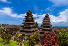 Tempio di Pura Besakih - isola Indonesia di Bali fotografia stock Tempio di Pura Besakih - isola Indonesia di Bali fotografia stock