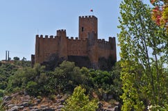 Templar-Schloss von Almourol in Tomar lizenzfreies stockfoto Templar-Schloss von Almourol in Tomar lizenzfreies stockfoto