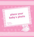 Template Frame Design For Baby Girl Photo Royalty Free Stock Photography