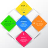 Template for presentation. Square template for diagram, graph, presentation and chart with 4 options, parts, steps or processes. Vector infographic Template for presentation. Square template for diagram, graph, presentation and chart with 4 options, parts, steps or processes. Vector infographic