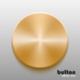 Template of round button with gold metal texture vector illustration Template of round button with gold metal texture vector illustration
