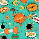 Template vintage comic speech bubbles stock illustration Template vintage comic speech bubbles stock illustration