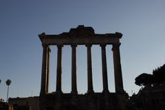 Temple de Saturne photos libres de droits Temple de Saturne photos libres de droits