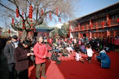 Visit the temple fair in Town God& x27;s Temple, Zhengzhou royalty free stock photos Visit the temple fair in Town God& x27;s Temple, Zhengzhou royalty free stock photos