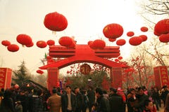 TEMPLE FAIRS in China stock images TEMPLE FAIRS in China stock images