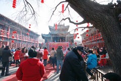 Temple fair in Town God& x27;s Temple, Zhengzhou royalty free stock images Temple fair in Town God& x27;s Temple, Zhengzhou royalty free stock images