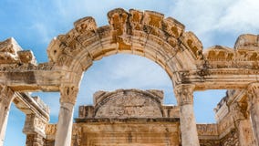 Temple of Hadrian. Ephesus, Turkey Royalty Free Stock Images Temple of Hadrian. Ephesus, Turkey Royalty Free Stock Images