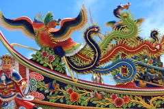 Temple Roof. Taipei Royalty Free Stock Photography Temple Roof. Taipei Royalty Free Stock Photography